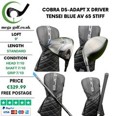 Cobra DS-Adapt X Driver / 9 Degree / Tensei Blue Av 65 Stiff