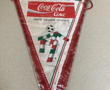 Coca Cola Italia 1990 official sponsor pennant banner