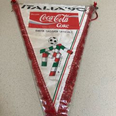 Coca Cola Italia 1990 official sponsor pennant banner