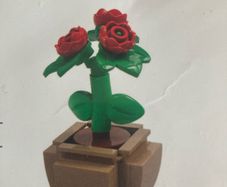 Lego rose pot
