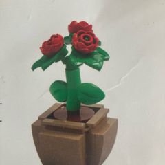 Lego rose pot