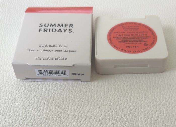Summer Fridays blush butter balm 2.4g shade pink sunset