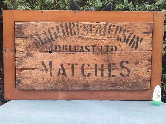 Large Art Deco Irish wooden sign