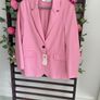 blazer Bnwt Bershka size large pink single breasted jacket Image 7