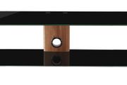 Alphason Century 1500 Tv Stand - Walnut &amp; Black Glass - Adce1500-blk