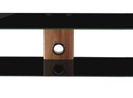 main image for ad Alphason Century 1500 Tv Stand - Walnut &amp; Black Glass - Adce1500-blk