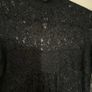 Black lace smock type top size S Image 2