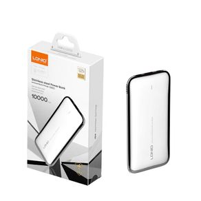 LDNIO PQ1017 Stainless Steel Singe USB Port 10000mAh 15W Fast Charge Power Bank for Samsung / Apple / Huawei / Xiaomi / Oppo / Vivo