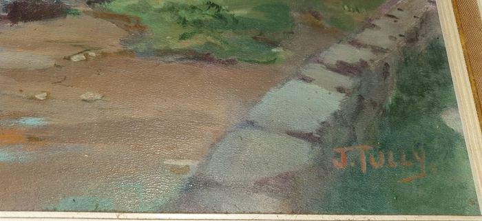 Broughan Bridge,  Baltray, Co.Louth  oil painting