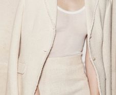 Zara textured cream blazer