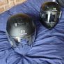 pair of helmets, one full face one open face Image 4