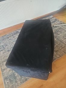 storage box suede sligh6 wear and tear on side