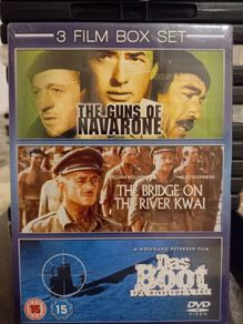 Guns of Navarone Bridge on the River Kwai Das Boot 3 DVD set new and sealed classic war movies