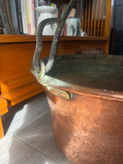 Antique Copper Log Bucket