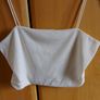Ladies white strappy crop top Image 2