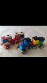Wooden blocks cars