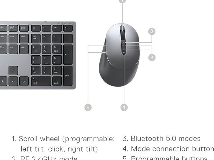 Dell Premier Multi-Device Wireless Keyboard and Mouse