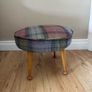 Harris tweed footstool Image 2