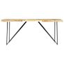 Dining Table 180x90x76 cm Solid Mango Wood Image 2