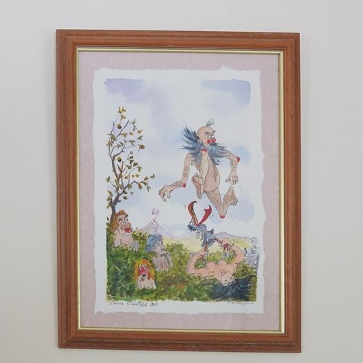 Liam Keely original artwork, framed - (Cross Country BC)