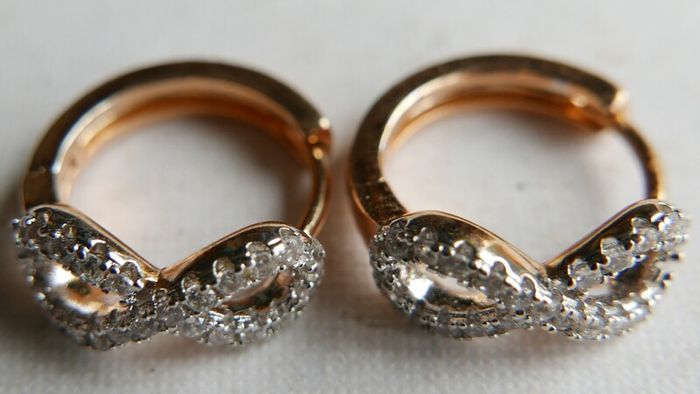 Gold Plated Hyperbola Earrings