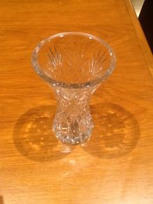 6" Crystal Vase.