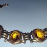 Vintage K&L 14ct Gold & Amber Bracelet Image 7