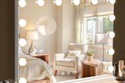 FREE EXPRESS SHIPPING Hollywood Vanity Mirror Large Lighted Makeup Mirror with 14 Bulbs &amp; 3 Lighting Modes Dressing Table Mirror For Bedroom Dressing Room