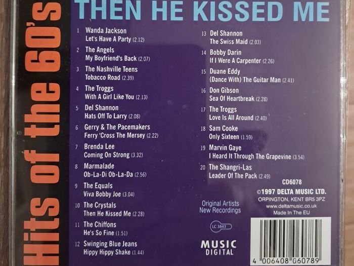 Hits of the 60's CD
