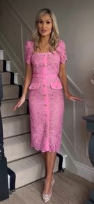 pink lace dress