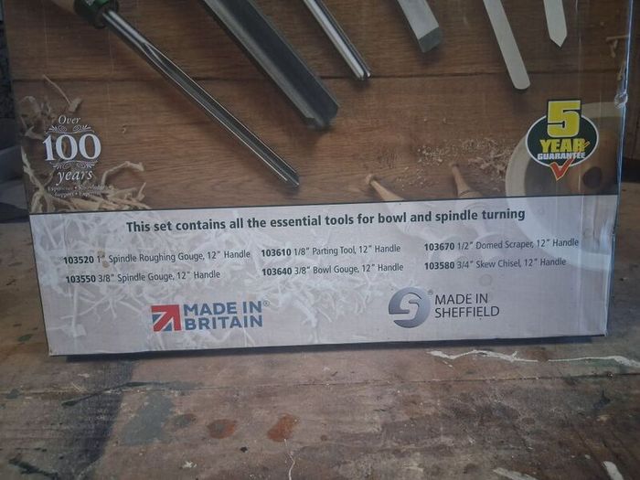 Record power wood turning chisels