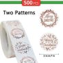Christmas Stickers Clear, 500 PCS Happy Christmas Round Self Adhesive Stickers Presents Cards Tag Seals Label Scrapbooking Gift Craft Box Sticker Kids Decals 1inch/2.5cm (FREE POSTAGE) Image 2