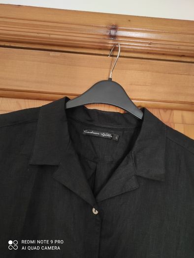 Ladies linen button down shirt(large)