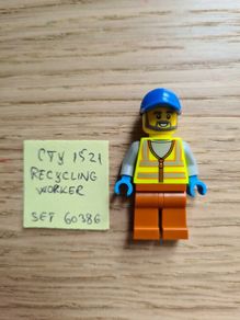 lego cty1521 recycling worker, set 60386