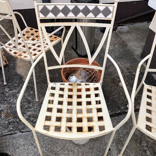 Garden chair metal