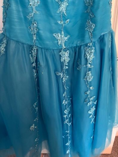 Blue evening dress