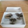 Vintage Model T Antique Enameled Cufflinks and Tie Clip set Image 3