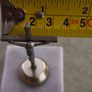 Antique Small Crucifix INRI Cross Vintage Jesus Statue Chirstian on marble plinth. Image 5