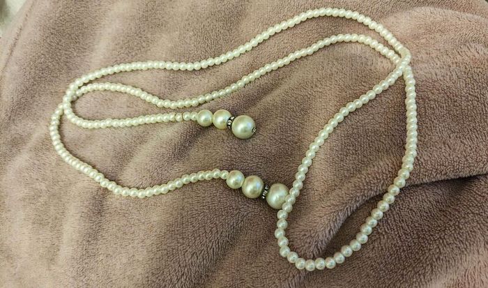 Elegant Pearl Beaded Necklace Vintage Style