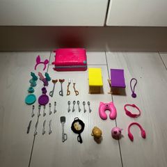 Barbie camper van with dolls and accessories