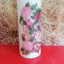 XL Brand new decorative autumn halloween pillar candle with sugar skull / calavera skull Image 3