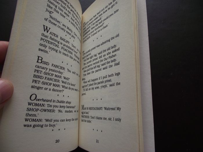 1977 'The Book of Dublinman Jokes' by Y.M. Hughes