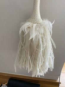 2 Laura Ashley Cream Feather Tie Backs