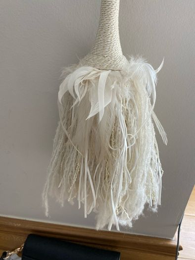 2 Laura Ashley Cream Feather Tie Backs
