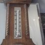 a antique oal barometer Image 3