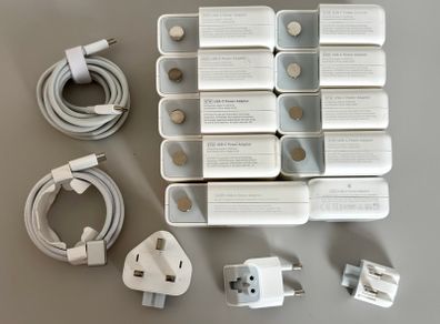 Apple USB-C Power Adapter 30W -140W Plugs & MagSafe 3 Cables