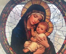 Suncatcher Mary & baby Jesus