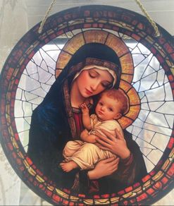 Suncatcher Mary & baby Jesus