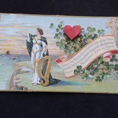 Ireland Postcard : Embossed " Exile of Erin " Antique St. Patrick's Day Postcard