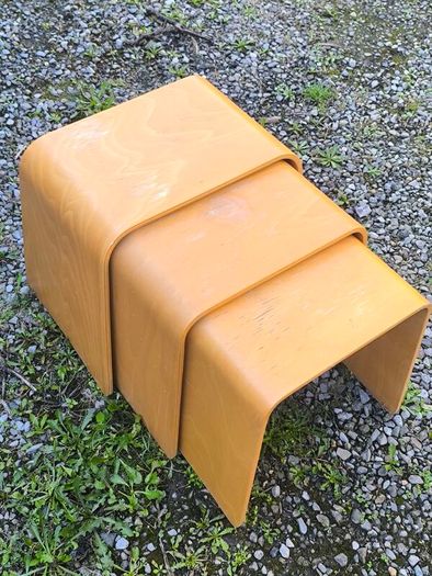 Vintage 90s IKEA "Benjamin" Nesting Stools (Set of 3)